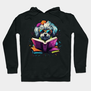 Maltese Reads Book Hoodie